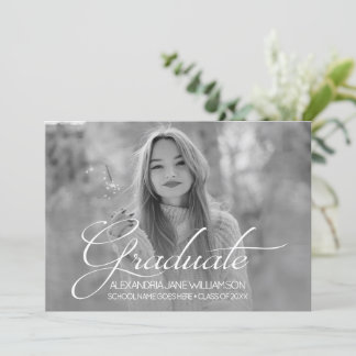 Invitation Grad Portrait Modèle photo Graduation Party