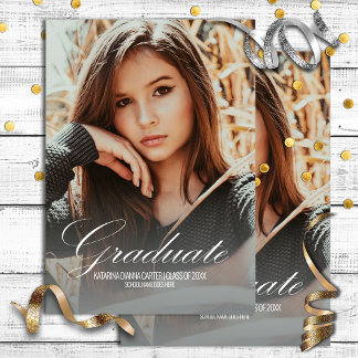 Invitation Grad Portrait Modèle photo Graduation Party