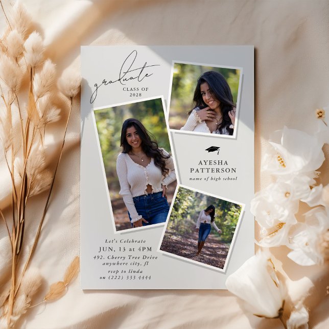 Invitation Graduate 3 de la fête de graduation de l'image (Créateur téléchargé)
