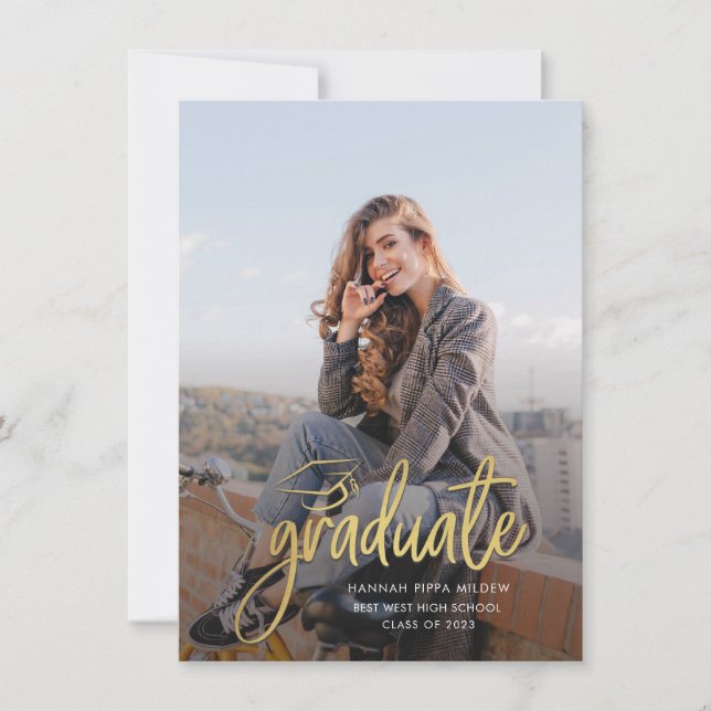 Invitation Graduate Photo Graduation 2025 Party (Devant)