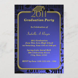Invitation Graduation 2011/ Sapphire Blue