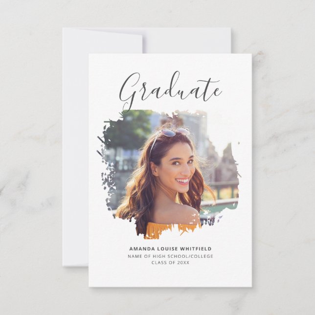 Invitation Graduation 2025 Chic Photo Party (Devant)