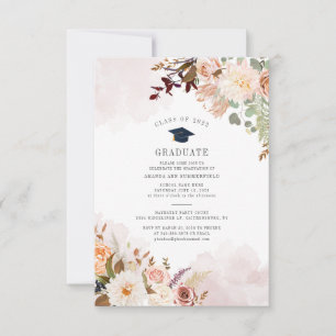 Invitation Graduation 2025 Floral Grad Party