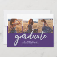 Graduation 2025 Photo Collage Purple