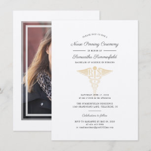 Invitation Graduation 2025 Photo Nurse Pinning Cérémonie