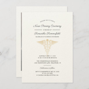 Invitation Graduation 2025 Photo Nurse Pinning Cérémonie