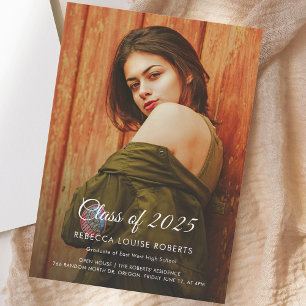 Invitation Graduation 2025 Photo Open House Grad Party