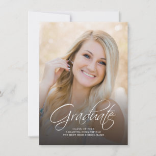 Invitation Graduation 2025 Photo Script Grad Party