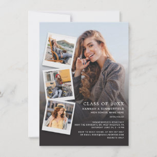 Invitation Graduation 2025 Photos Moderne Grad Party