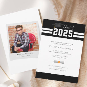 Invitation Graduation 2025 Script Grad Photo