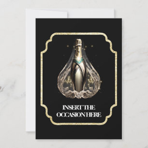 Invitation Graduation cravate noire anniversaire vin mousseux