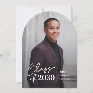 Invitation Graduation de couleur modifiable tout simplement f