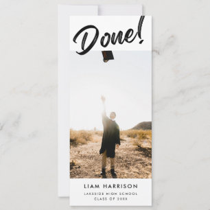 Invitation Graduation Décontractée en écriture manuscrite