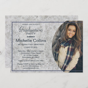 Invitation Graduation Design en béton
