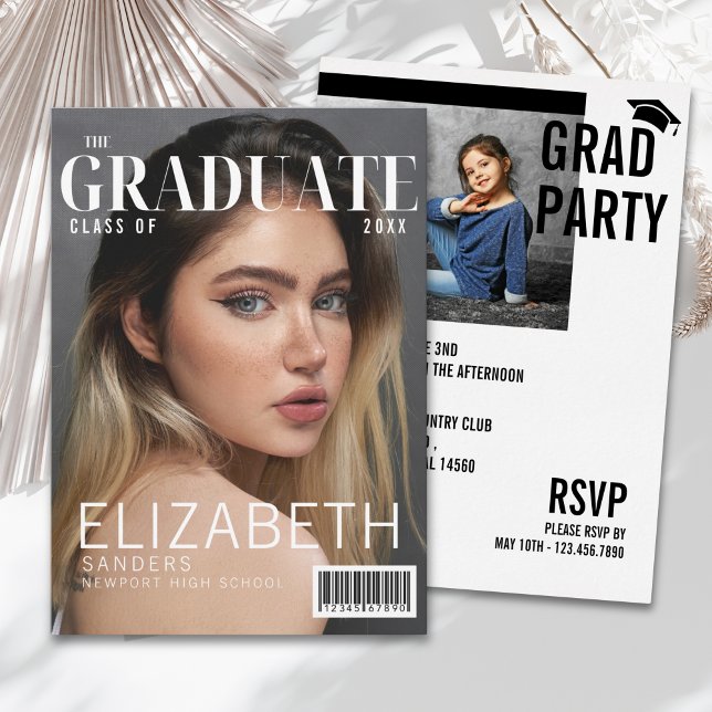 Invitation Graduation - Inspired by Magazine Cover (Créateur téléchargé)