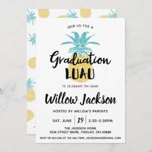 Invitation Graduation Luau Graduation Party Open House