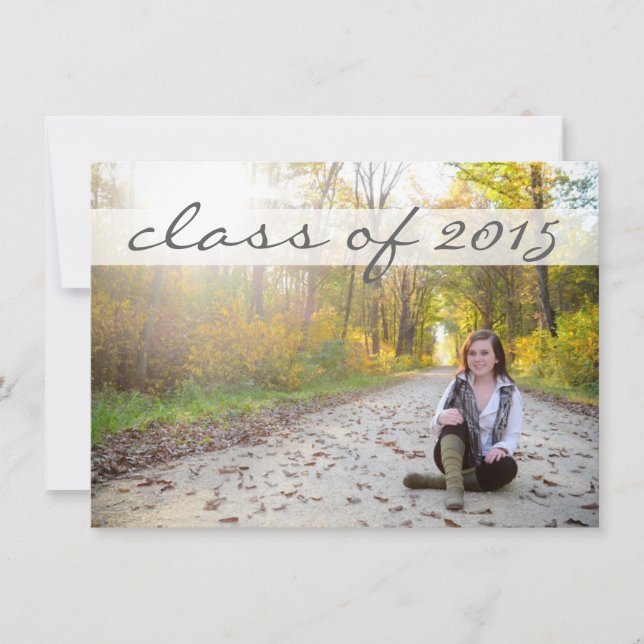 Invitation Graduation Party 2015 - Bannière Classy Sassy (Devant)