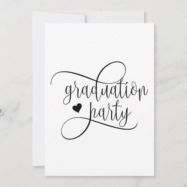 Invitation Graduation Party Flat Invite Size : 5" x 7" (Dos)