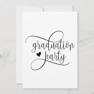 Invitation Graduation Party Flat Invite Size : 5" x 7"