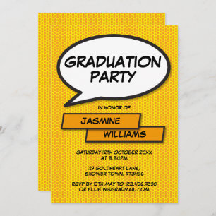 Invitation Graduation Party Fun Classe moderne de 2022