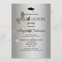Graduation Party Gold et Silver Elegant