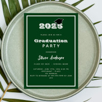 Graduation Party green white 2025