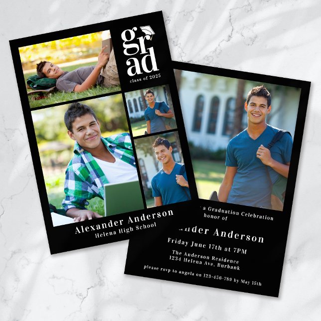 Invitation Graduation Party Multi Photo (Créateur téléchargé)