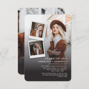 Invitation Graduation Party Photo Collage Grad 2024