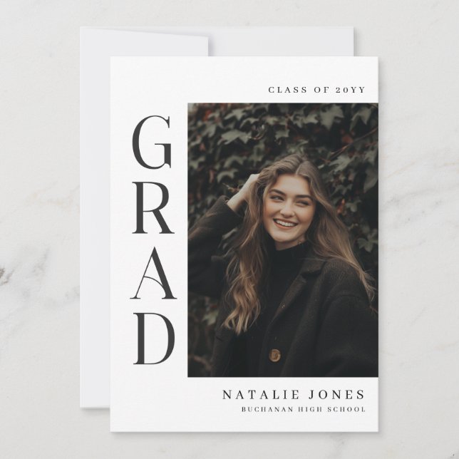 Invitation Graduation Photo Invite | Graduation Party (Devant)
