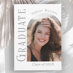 Invitation Graduation photo minimaliste moderne