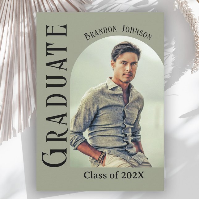 Invitation Graduation photo minimaliste moderne (Créateur téléchargé)