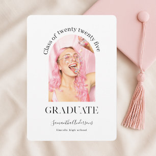 Invitation Graduation photo moderne amusante