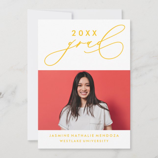 INVITATION GRADUELLE DE CALLIGRAPHIE WHIMSIQUE (Devant)