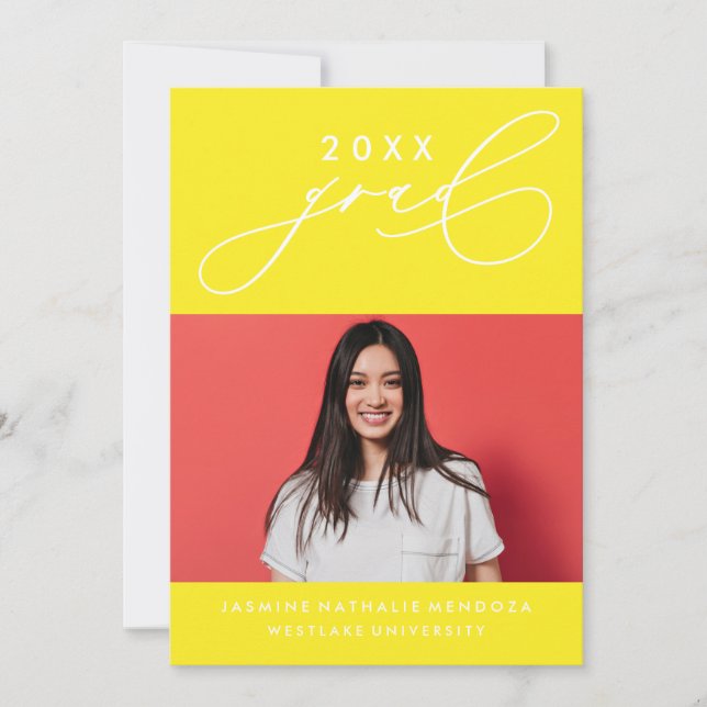 INVITATION GRADUELLE DE CALLIGRAPHIE WHIMSIQUE (Devant)