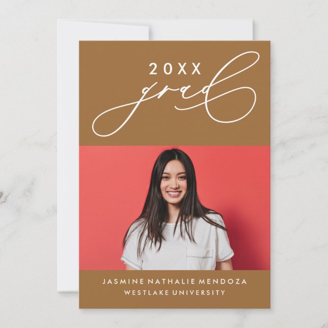 INVITATION GRADUELLE DE CALLIGRAPHIE WHIMSIQUE (Devant)