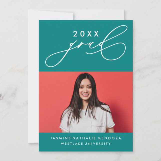 INVITATION GRADUELLE DE CALLIGRAPHIE WHIMSIQUE (Devant)