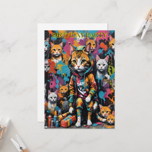 Invitation Graffiti Artist Street Chat 40e anniversaire