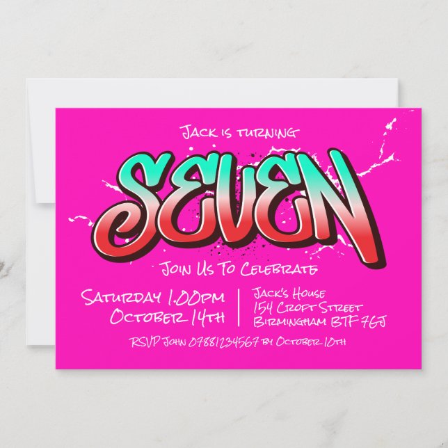 Invitation Graffiti Clair Sept (Devant)