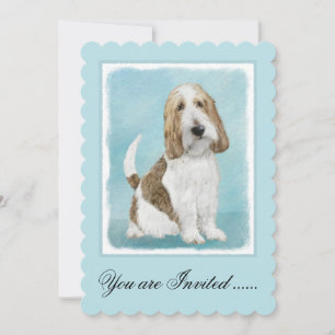 Invitation Grand Basset Griffon Vendeen - Art Chien original