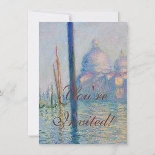 Invitation Grand Canal Monet Venise Italie Peinture classique