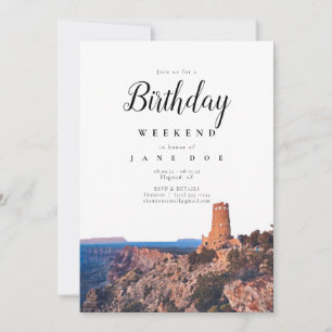 Invitation Grand Canyon Arizona Anniversaire Weekend Invitati