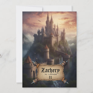 Invitation *~* Grand Château Imaginaire médiéval AP88 Anniver