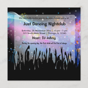 Invitation Grand club de nuit d'ouverture