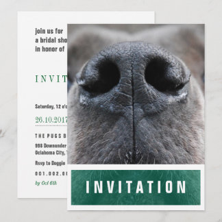 Invitation Grand Danois Nez en l'air