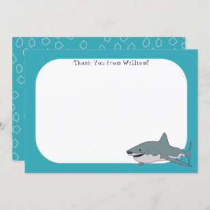 Invitation Grand écran plat de requin blanc