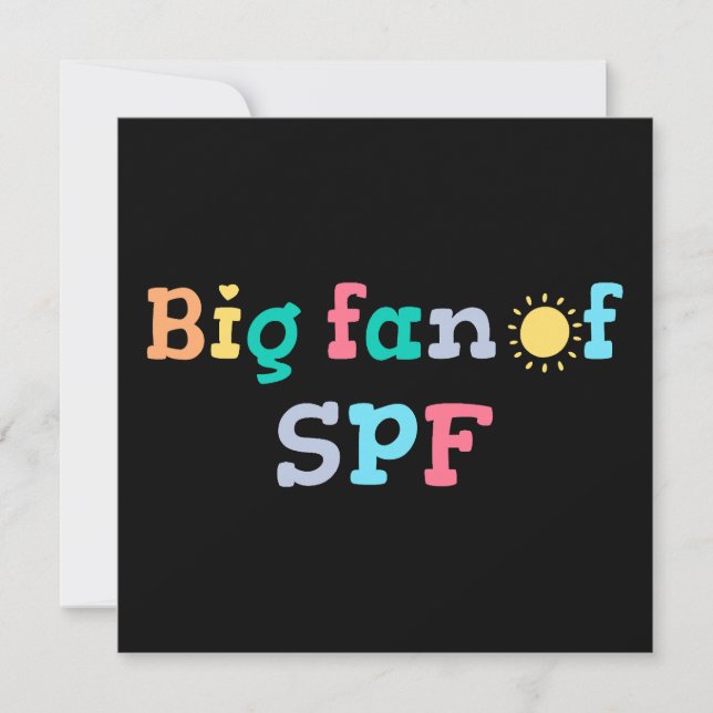 Invitation Grand fan de SPF (Devant)