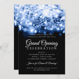 Invitation Grand feu bleu d'ouverture officiel pour les grand