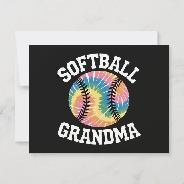 Invitation Grand-mère de softball (Devant)
