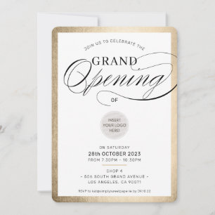 Invitation GRAND OUVERTURE de l'événement d'affaires moderne 