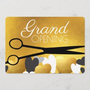 Invitation Grand ouverture d'un salon de beauté aux cheveux d